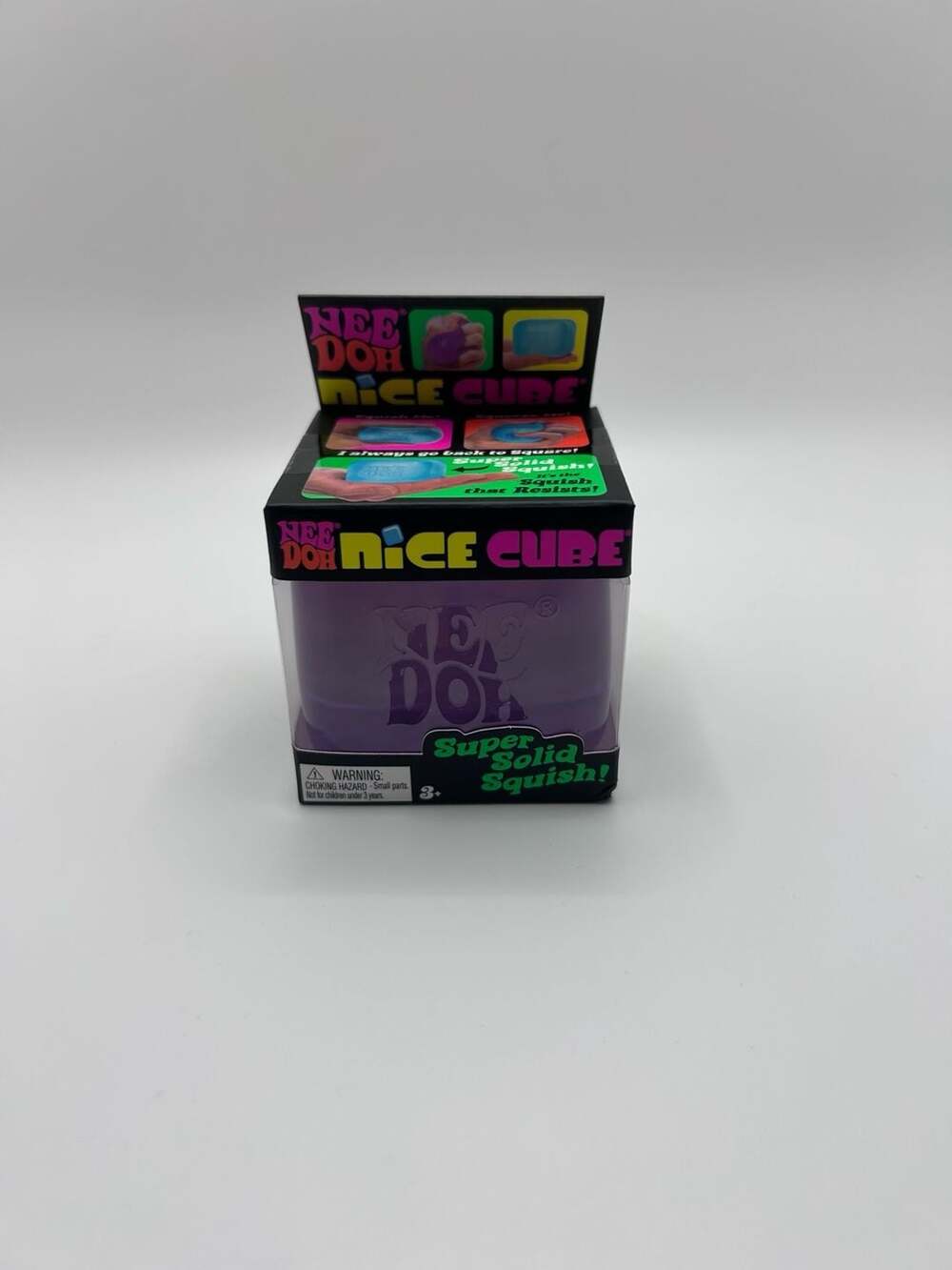 Schylling NeeDoh Nice Cube Sensory Fidget Stress Relief Toy - Purple